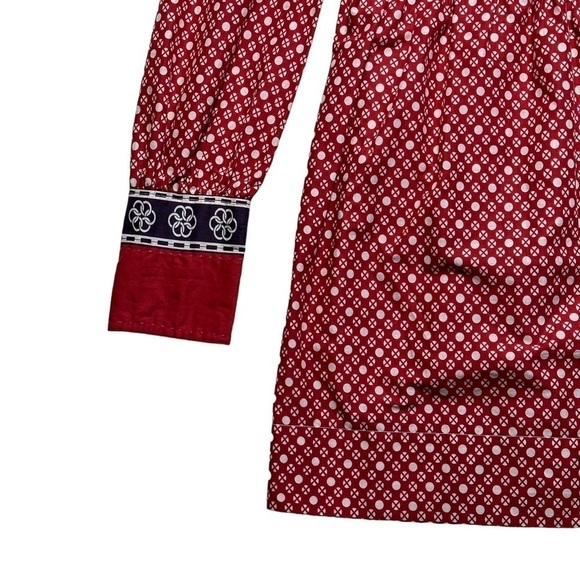 Alix of Bohemia Red Ruby Doll Long Sleeve Mini Dress US L - Picture 3 of 13